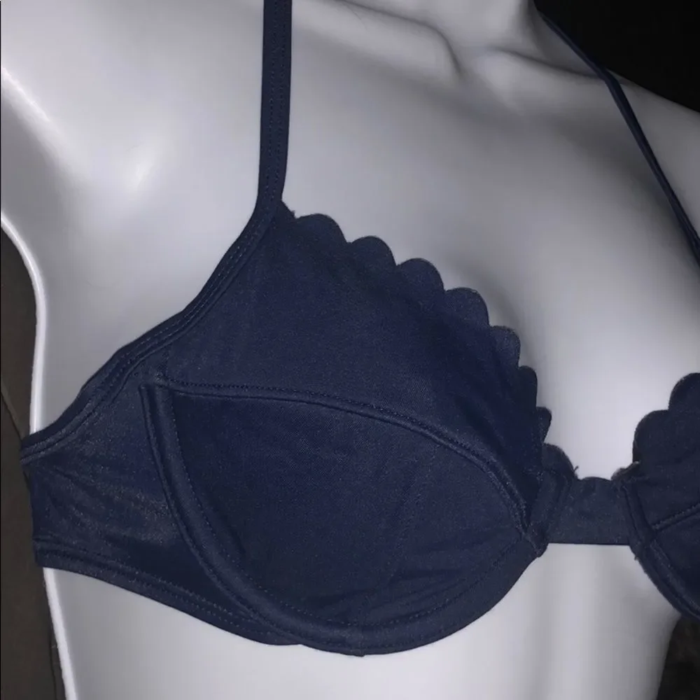 J. Crew Navy Bikini Top‎